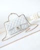 CHANEL 23K Handle CF Mini Lambskin Bag AS2431 12x20x6cm