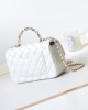 CHANEL 23K Handle CF Mini Lambskin Bag AS2431 12x20x6cm