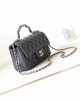 CHANEL 23K Handle CF Mini Lambskin Bag AS2431 12x20x6cm