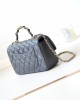 CHANEL 23K Handle CF Mini Lambskin Bag AS2431 12x20x6cm