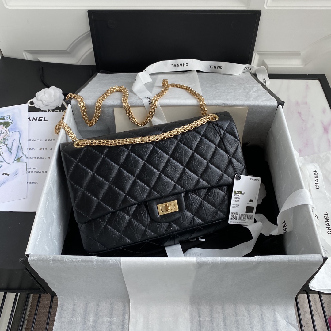 CHANEL 2.55 Reissue 28cm Autumn and Winter Bag 19.5x28x7.5cm