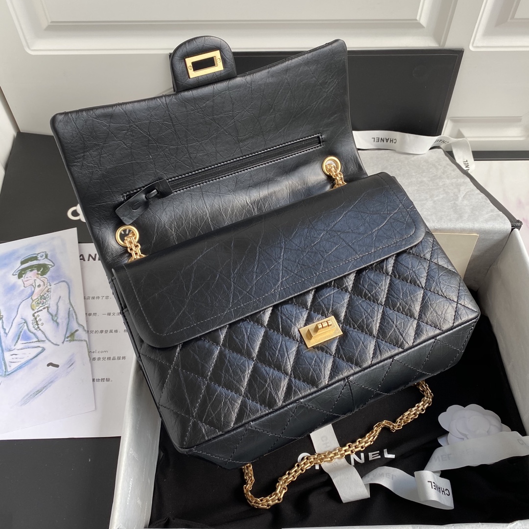 CHANEL 2.55 Reissue 28cm Autumn and Winter Bag 19.5x28x7.5cm