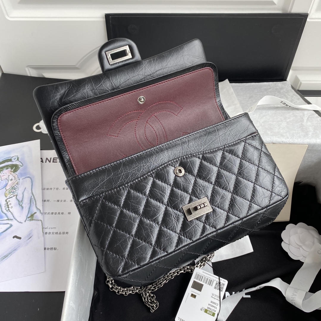 CHANEL 2.55 Reissue 25cm Autumn and Winter Bag 16x24x7.5cm