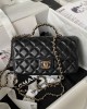 CHANEL 23A Diamond Handle CF Large Bag AS4141, 21cm