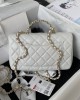 CHANEL 23A Diamond Handle CF Large Bag AS4141, 21cm