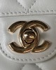 CHANEL 23A Diamond Handle CF Mini Bag AS4140, 18cm