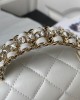 CHANEL 23A Diamond Handle CF Mini Bag AS4140, 18cm