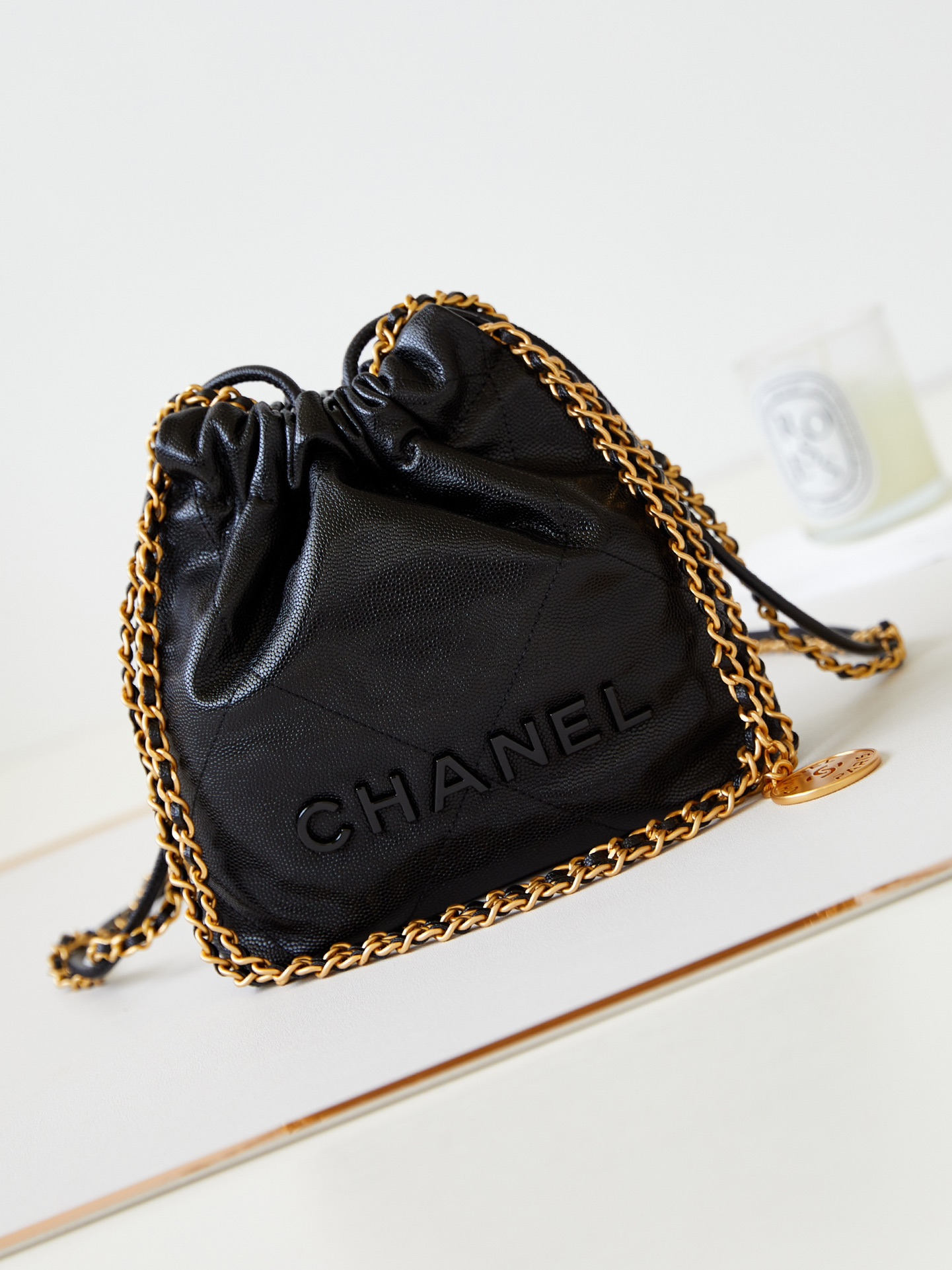 CHANEL Mini 22 Goose Bag AS3980, 19x20x6cm