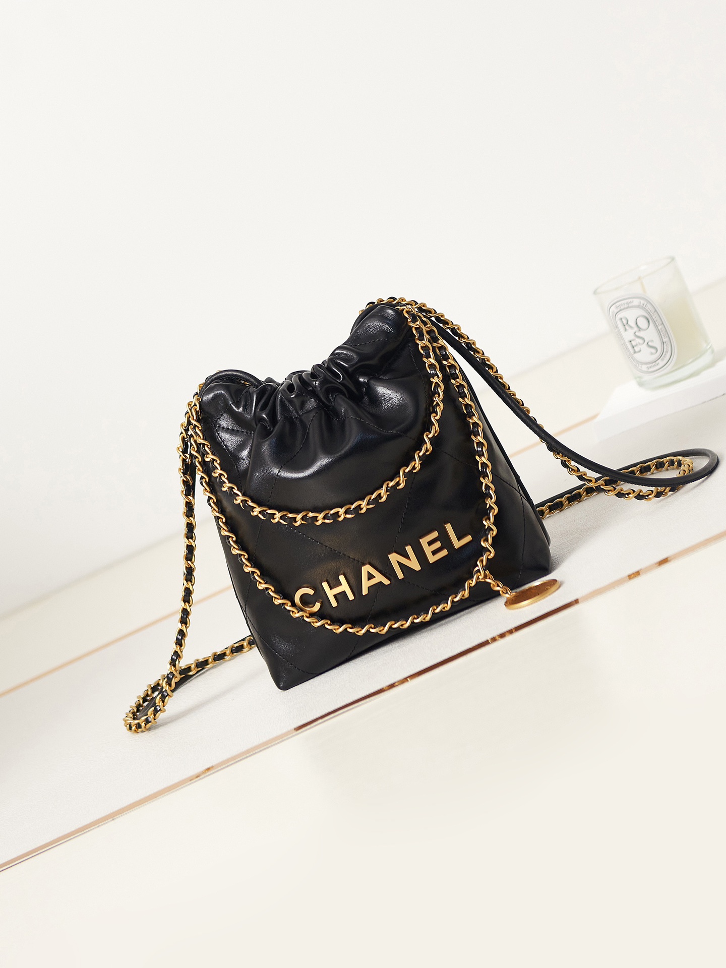 CHANEL Mini 22 Goose Bag AS3980, 19x20x6cm