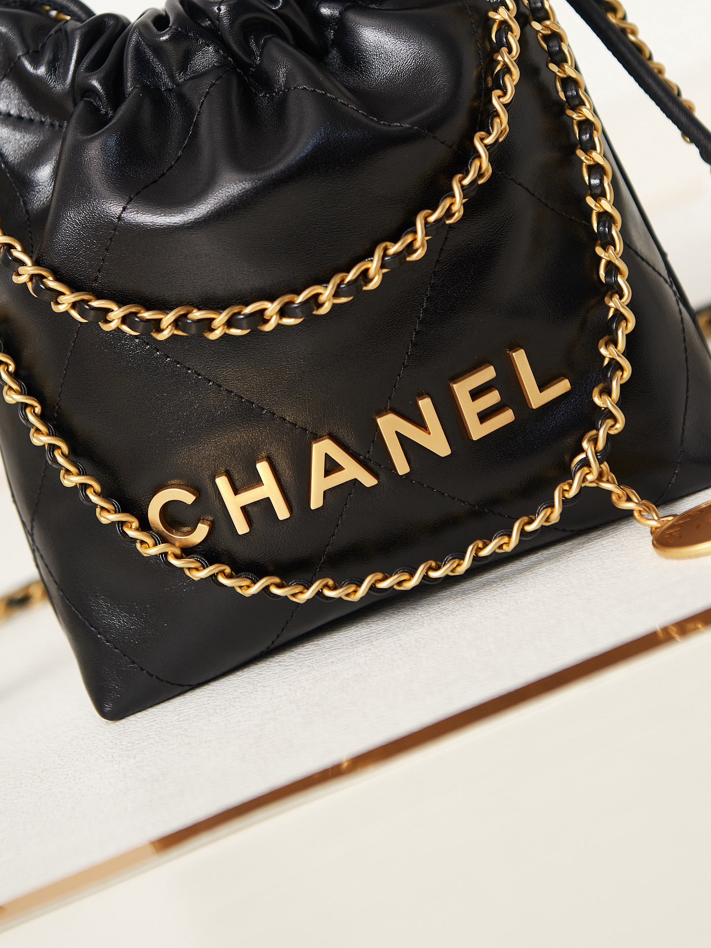 CHANEL Mini 22 Goose Bag AS3980, 19x20x6cm