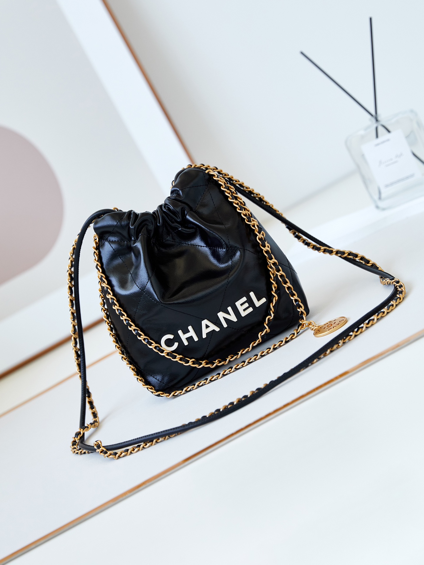 CHANEL Mini 22 Goose Bag AS3980, 19x20x6cm