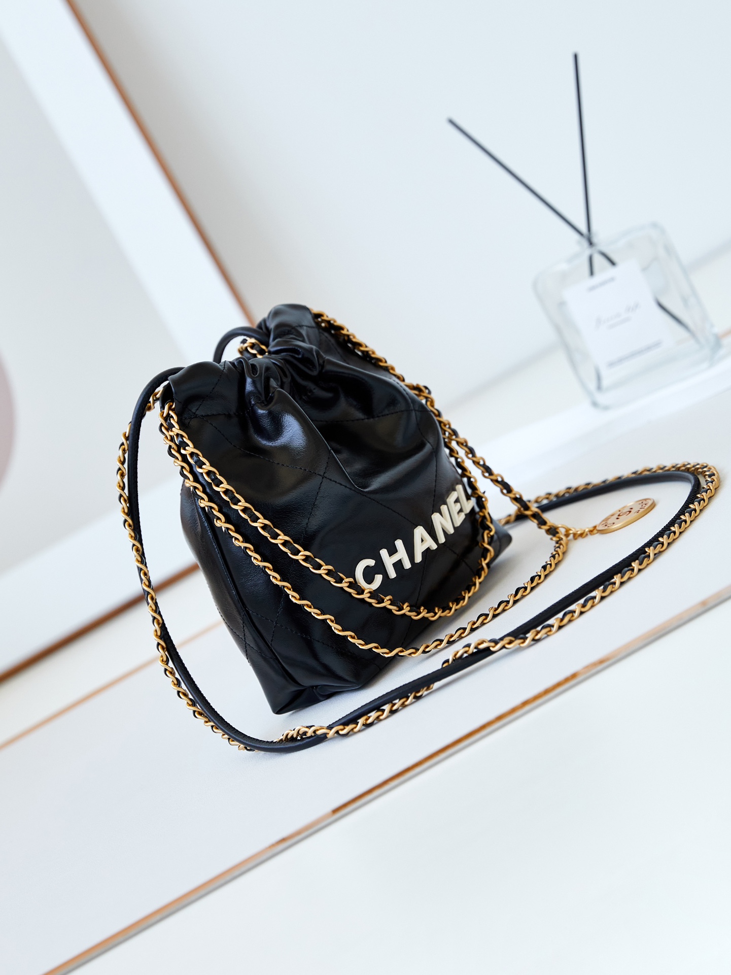 CHANEL Mini 22 Goose Bag AS3980, 19x20x6cm