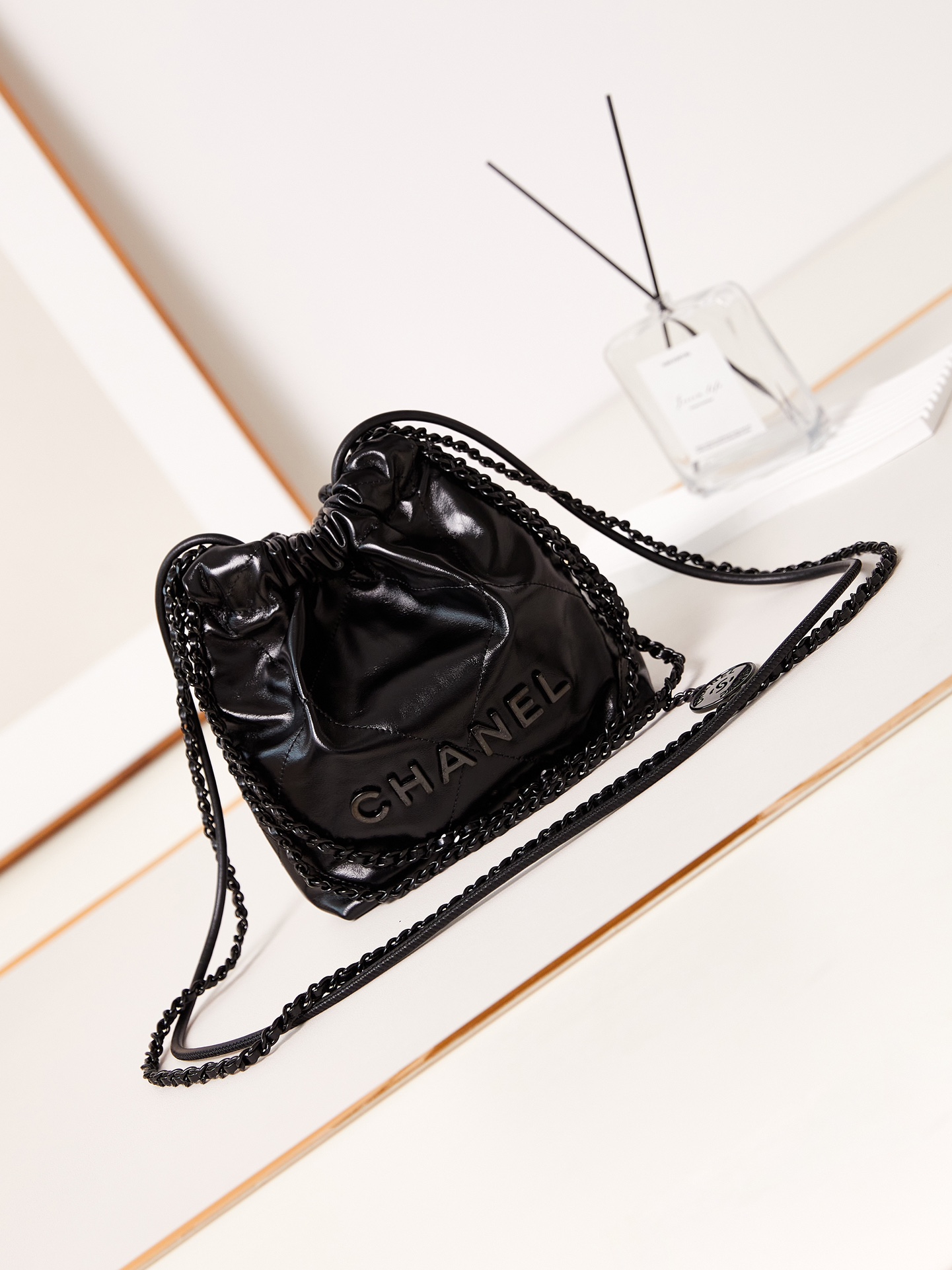 CHANEL Mini 22 Goose Bag AS3980, 19x20x6cm