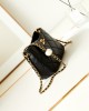 CHANEL 24S Pearl Adjustment Ball Hobo Bag AS4859, 13x18x7cm