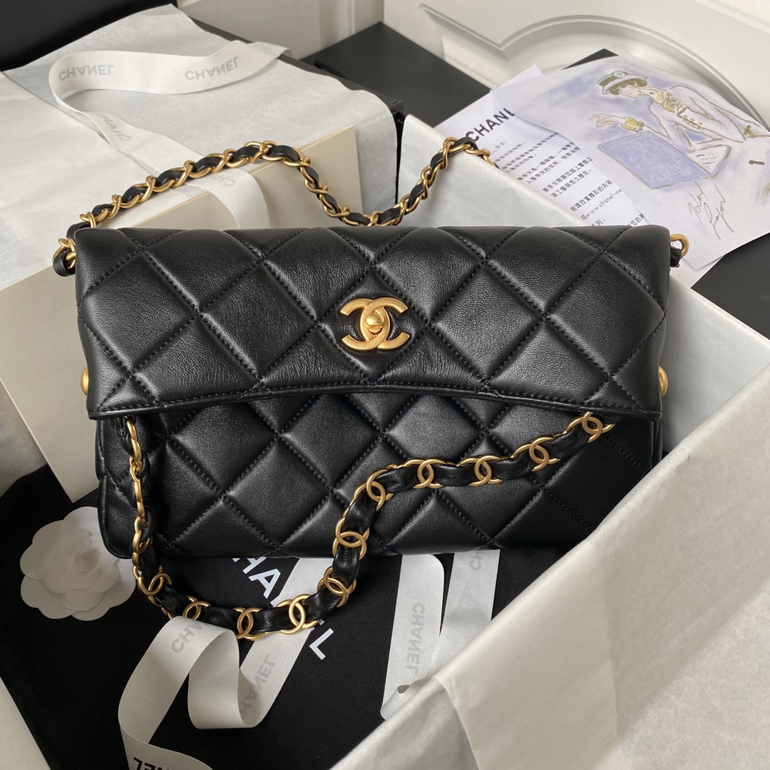 CHANEL 24P Hobo Bag Hippie AS4754, 28x30x7cm