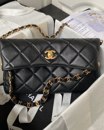 CHANEL 24P Hobo Bag Hippie AS4754, 28x30x7cm