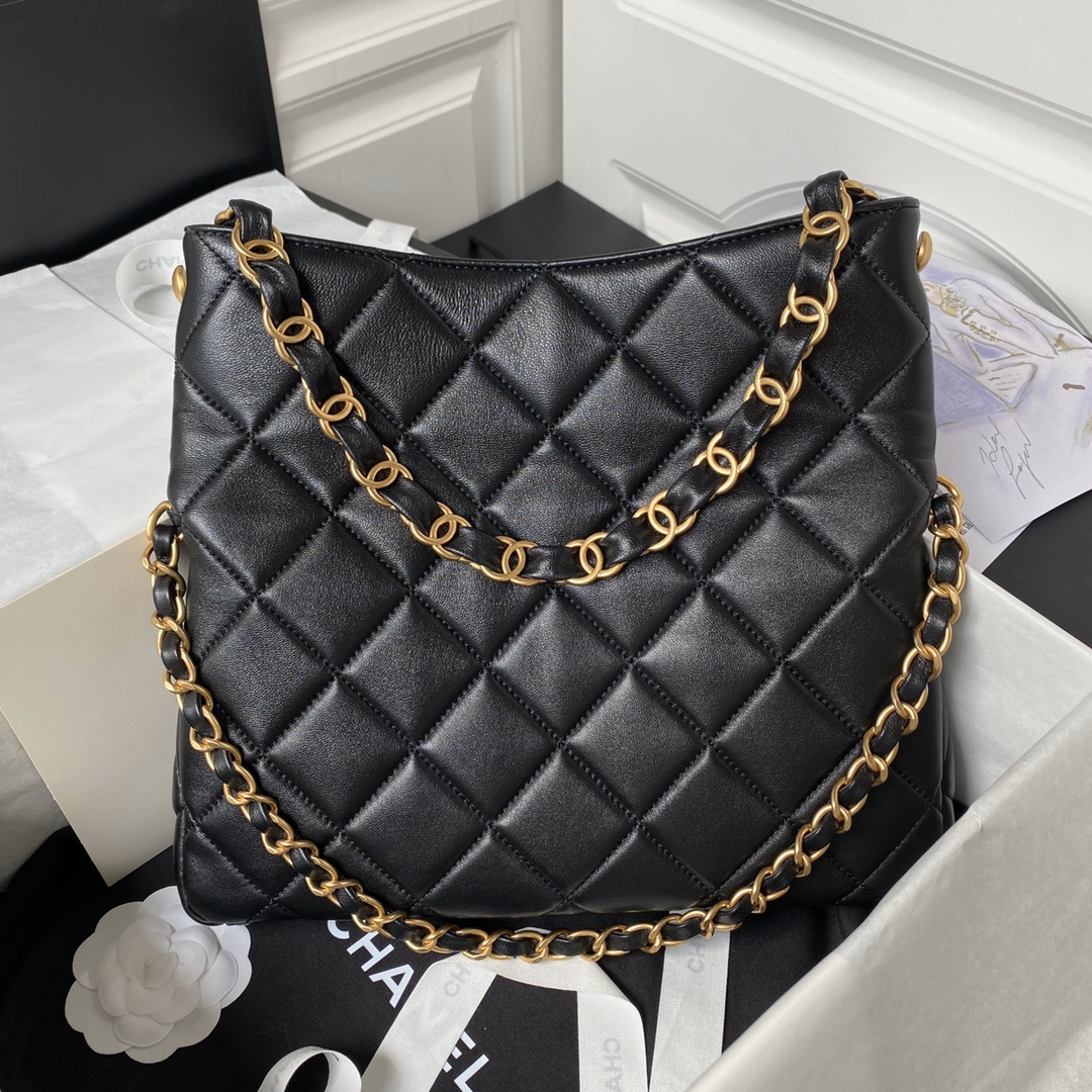 CHANEL 24P Hobo Bag Hippie AS4754, 28x30x7cm