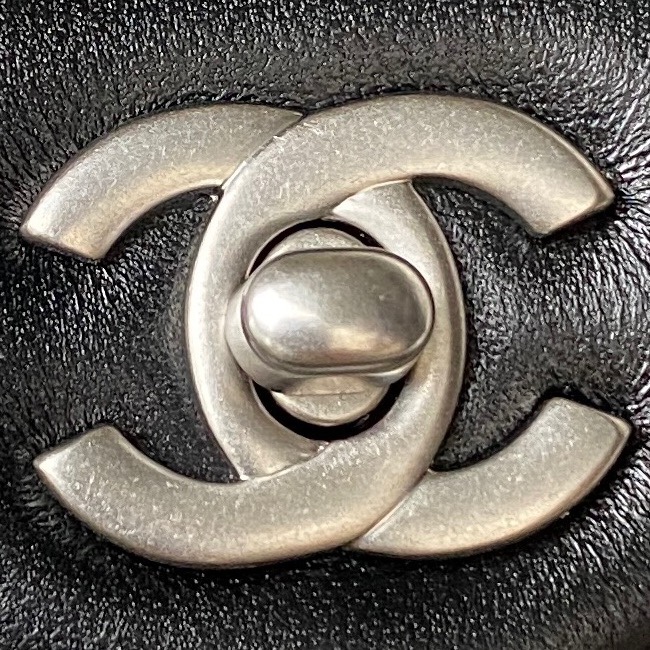 CHANEL 20cm CF Mini Flap Bag AS1787, Silver Ball Chain, 20cm