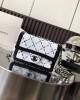 CHANEL Black and White CF24P Diamond Sequin Flap Bag, 20x8x14cm, Model 4561