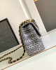 CHANEL 24SS Large Woolen Bag, Black and White