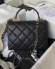 CHANEL 24p Lychee Leather Kelly Bag AS4711 16x21x9.5cm