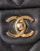 CHANEL 24p Lychee Leather Kelly Bag AS4711 16x21x9.5cm