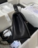 CHANEL 24p Lychee Leather Kelly Bag AS4711 16x21x9.5cm