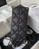 CHANEL 24p Lychee Leather Kelly Bag AS4711 16x21x9.5cm