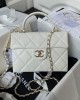 CHANEL 24p Lychee Leather Kelly Bag AS4711 16x21x9.5cm