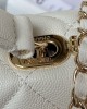 CHANEL 24p Lychee Leather Kelly Bag AS4711 16x21x9.5cm