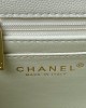 CHANEL 24p Lychee Leather Kelly Bag AS4711 16x21x9.5cm