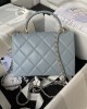 CHANEL 24p Lychee Leather Kelly Bag AS4711 16x21x9.5cm