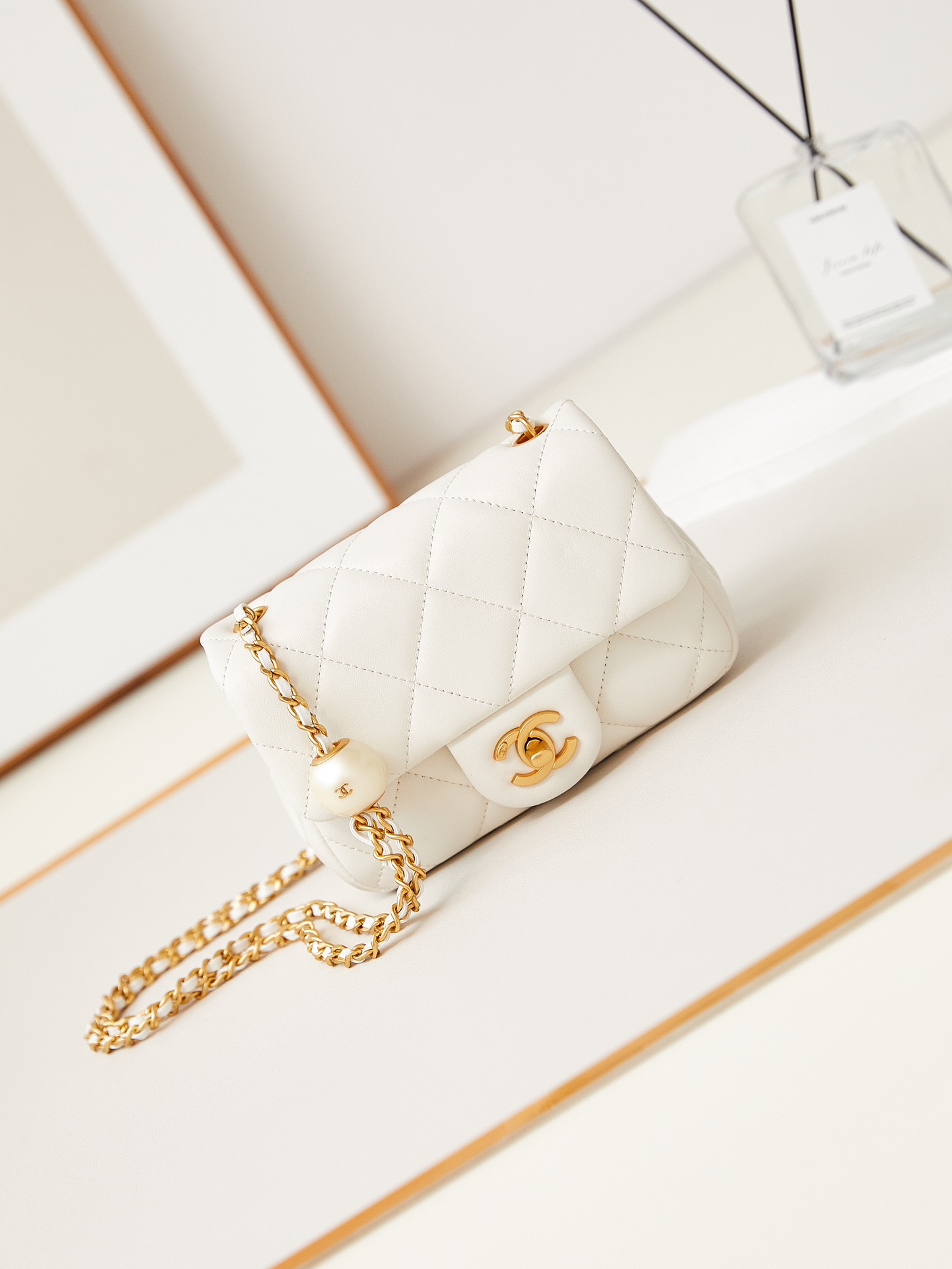 CHANEL 24S Pearl Tangyuan Fragrance Bag AS4868 11.5x17x5cm