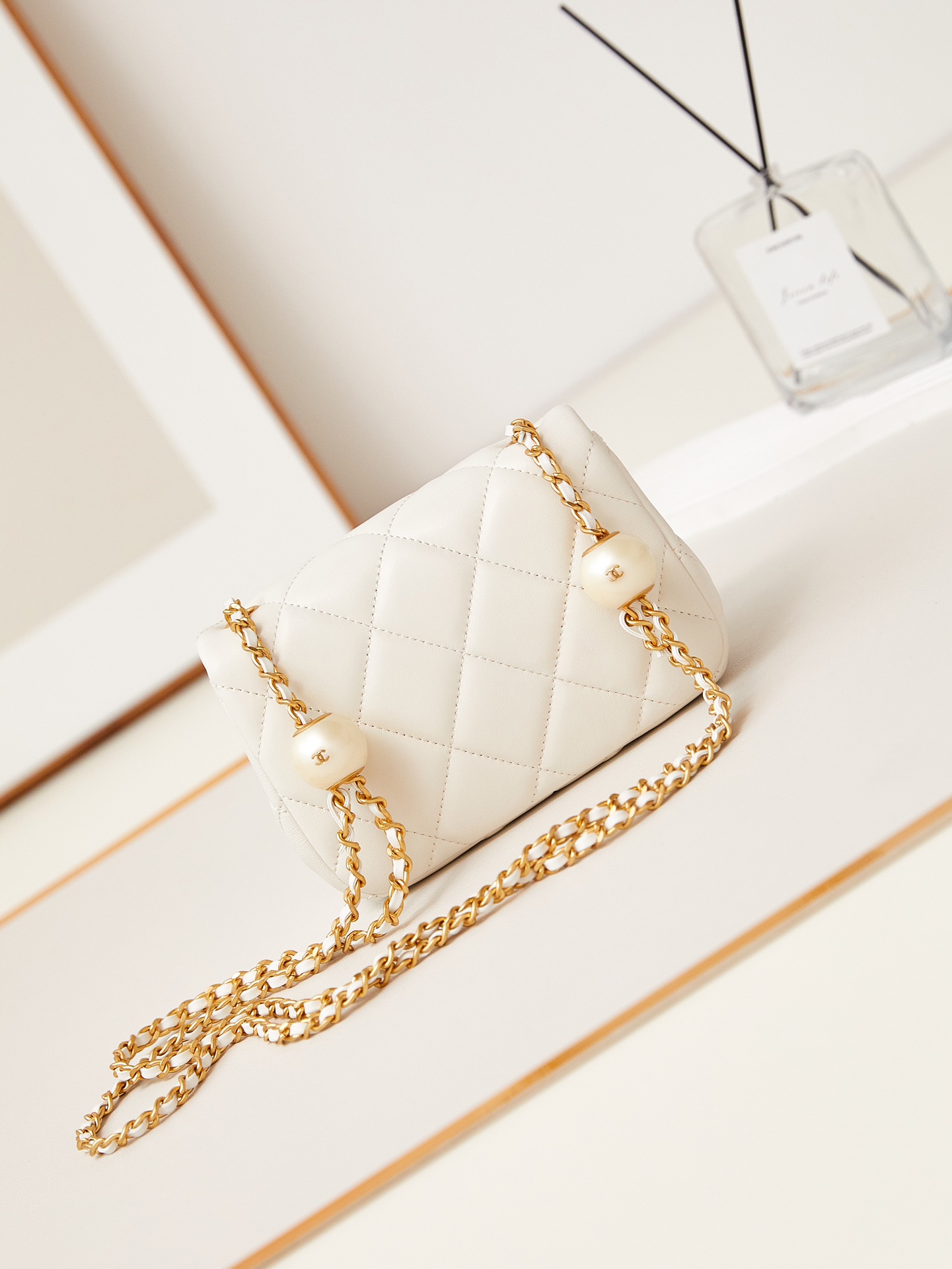 CHANEL 24S Pearl Tangyuan Fragrance Bag AS4868 11.5x17x5cm