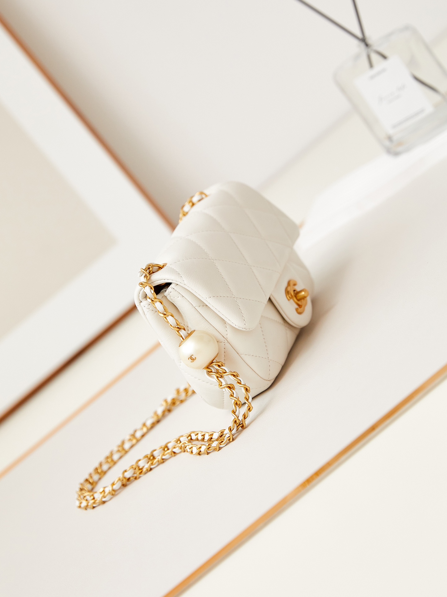 CHANEL 24S Pearl Tangyuan Fragrance Bag AS4868 11.5x17x5cm