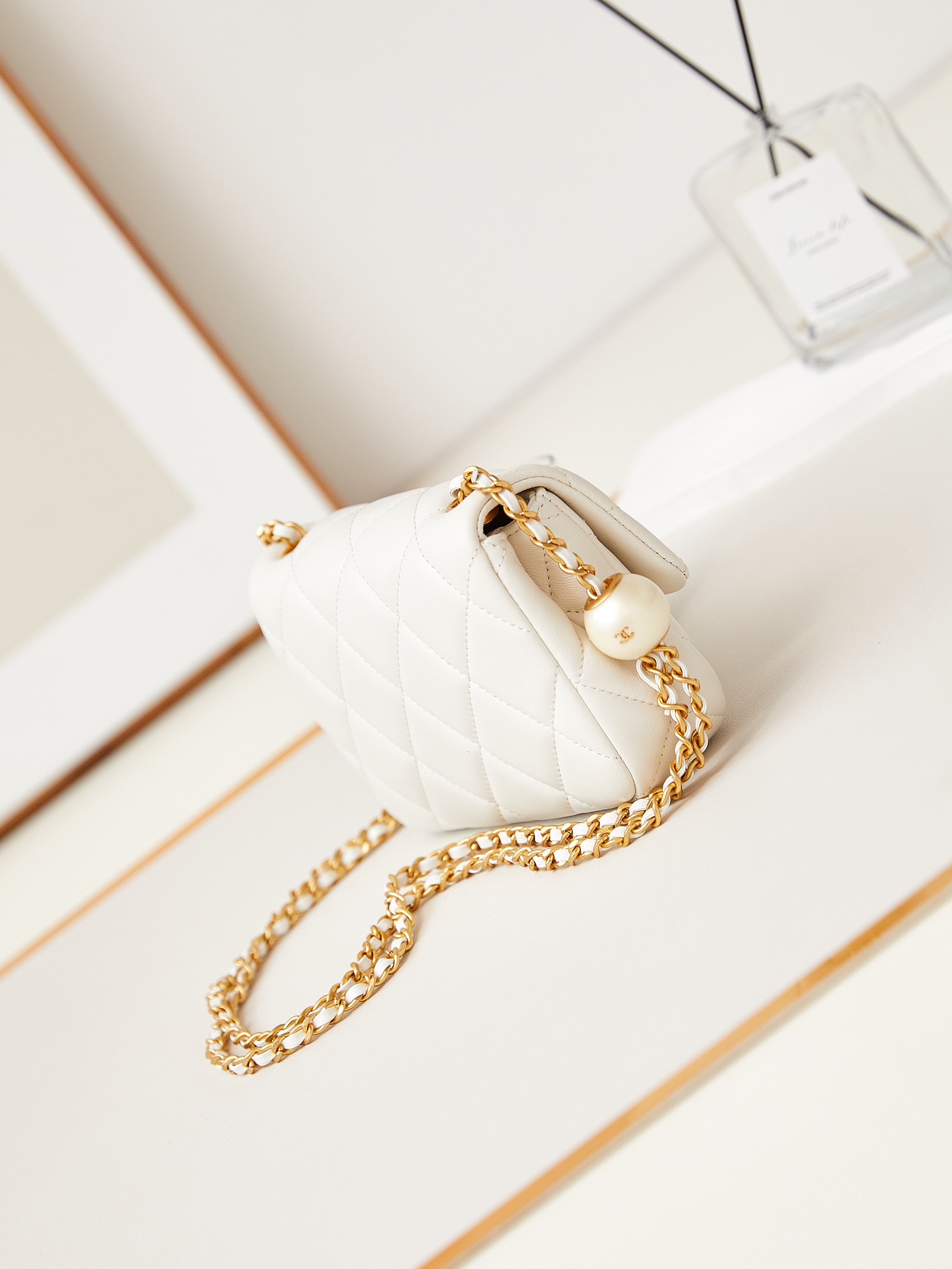 CHANEL 24S Pearl Tangyuan Fragrance Bag AS4868 11.5x17x5cm