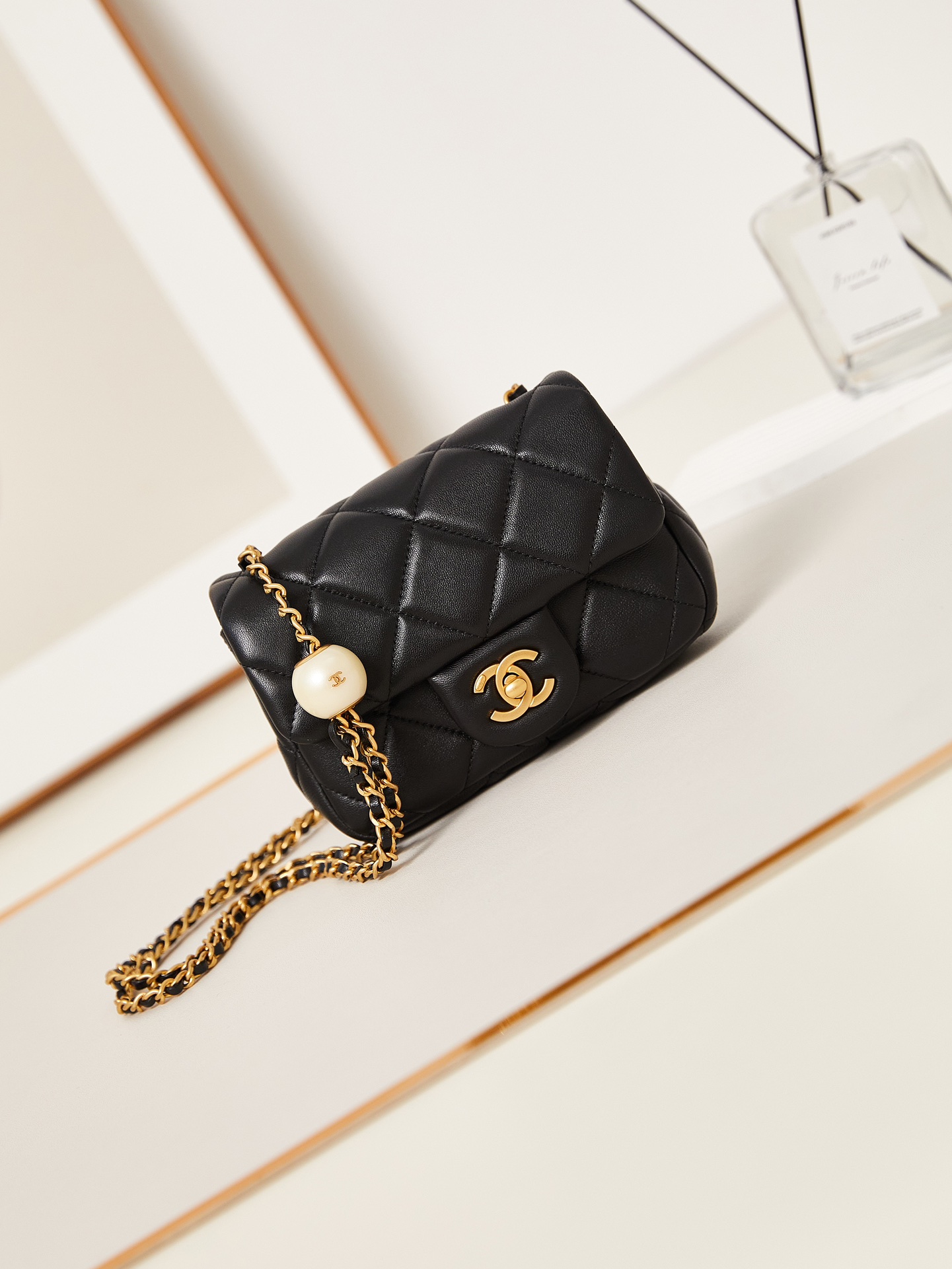 CHANEL 24S Pearl Tangyuan Fragrance Bag AS4868 11.5x17x5cm