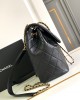 CHANEL 24p19 Series New Backpack Black Gold 25x23x13cm