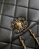 CHANEL 24p19 Series New Backpack Black Gold 25x23x13cm