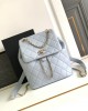 CHANEL 24ss Light Gray Blue Backpack