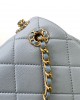 CHANEL 24ss Light Gray Blue Backpack