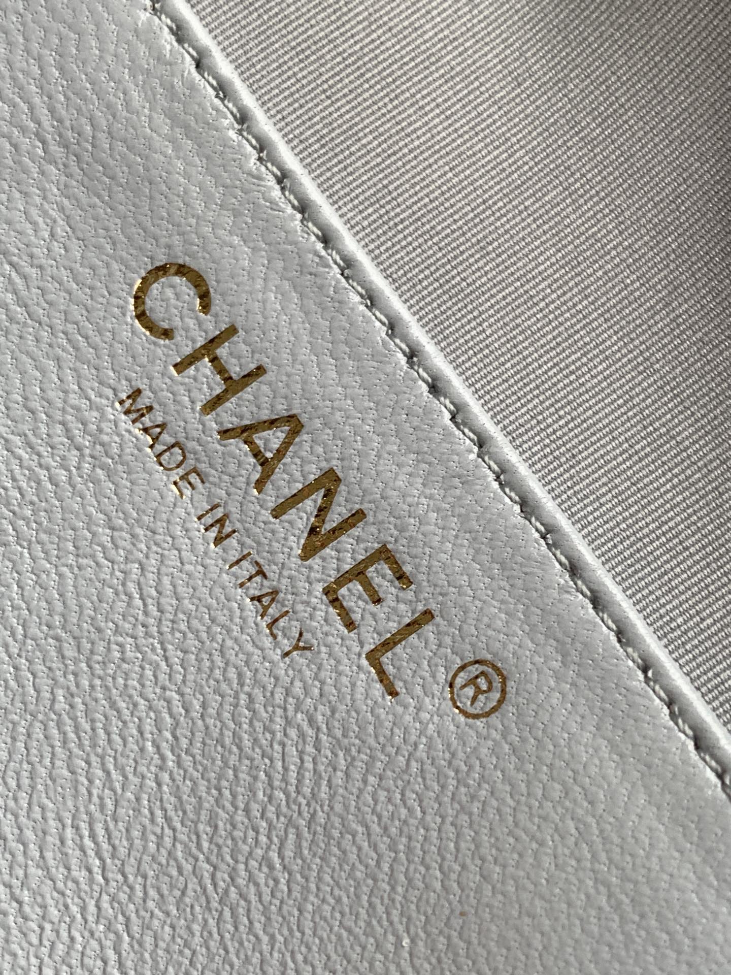 CHANEL 24ss Light Gray Blue Backpack