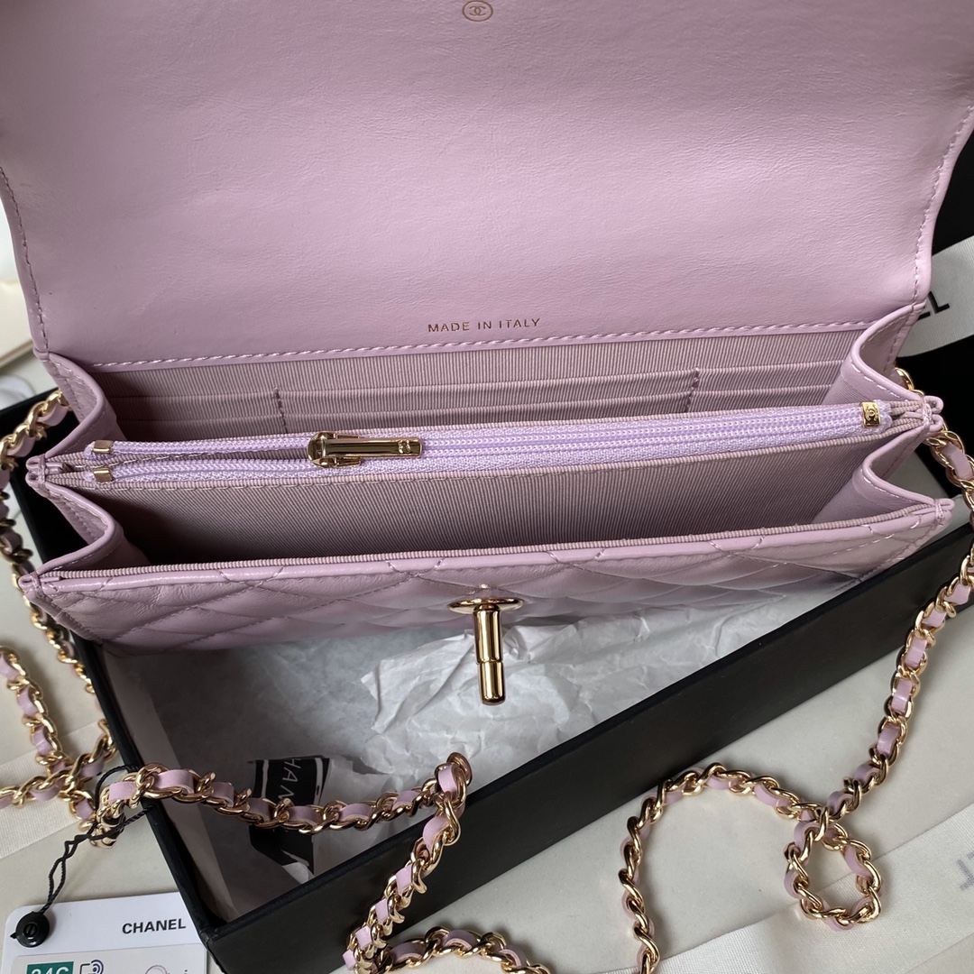 CHANEL 24p WOC Pearl Handle Bag AP3803 19cm