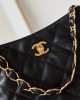 CHANEL 24P Hobo Armpit Bag Small Lambskin AS4754 28x30x7cm