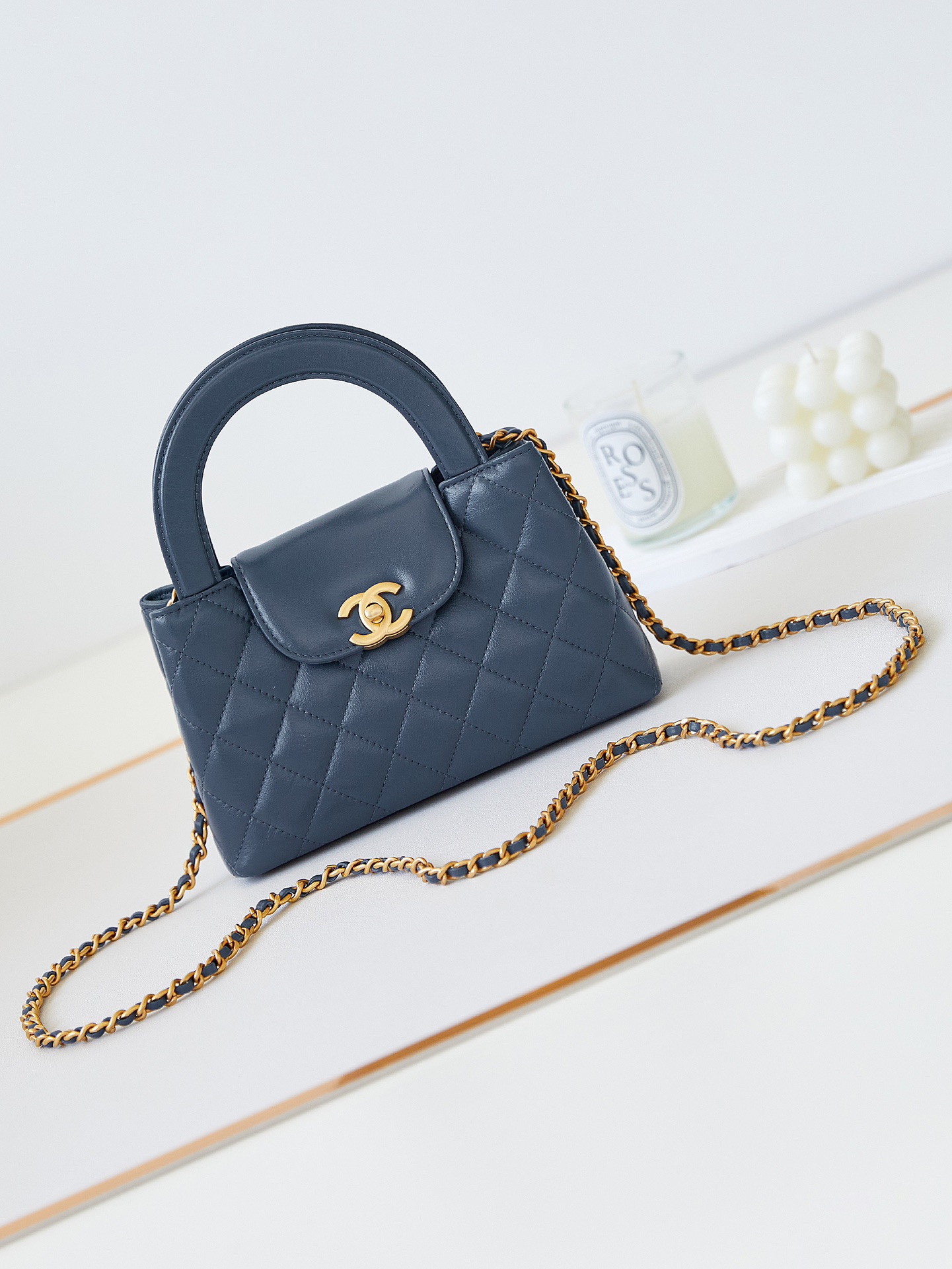 CHANEL 23K Kelly Handle Bag AS4416 13x19x7cm