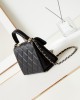 CHANEL 24P Kelly Lychee Leather Bag AS4711 16x21x9.5cm