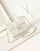 CHANEL 24P Kelly Lychee Leather Bag AS4711 16x21x9.5cm