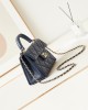 CHANEL 24P Kelly Lychee Leather Bag AS4711 16x21x9.5cm