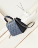 CHANEL 24P Kelly Lychee Leather Bag AS4711 16x21x9.5cm