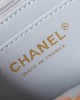 CHANEL 24P Kelly Lychee Leather Bag AS4711 16x21x9.5cm